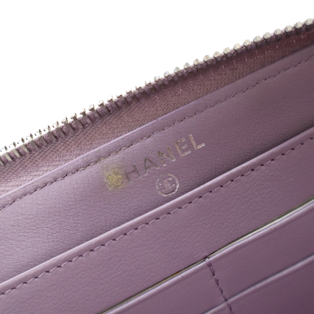 Pre-Loved Chanel Quilted Lambskin Classic Long Zip Wallet - Picture 7 of 12